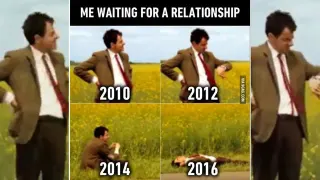 Mr. Bean Waiting meme card, common rarity