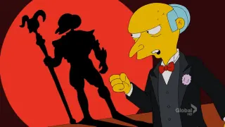 Mr. Burns' Shadow Puppets meme card, common rarity