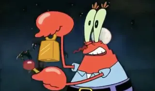Mr. Krabs "Give It Up For Day 23" meme card, common rarity
