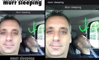 Murr Sleeping (Impractical Jokers) meme card, common rarity