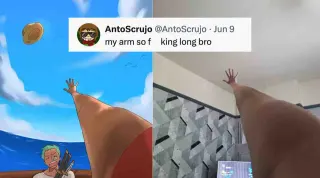 My Arm So Fucking Long Bro meme card, common rarity