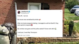"My House Was Vandalized By Bricks" Copypasta meme card, common rarity