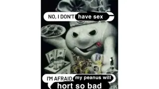 My Peanus Horts So Bad meme card, common rarity