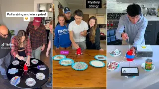 Mystery String Challenge meme card, common rarity