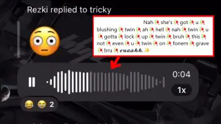 Nah She Got You Blushing Twin 🥀 meme card, rare rarity