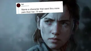 Carte meme Name a Character Who Went Through More Pain Than Her, rareté commune