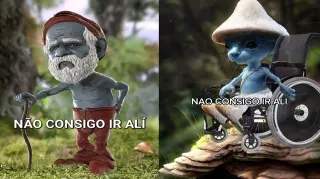 Não Consigo Ir Alí / I Can't Go There meme card, common rarity