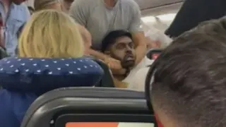 Naren Patel Qantas Airline Fight Video meme card, common rarity