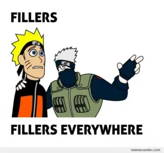 Carte meme Naruto Fillers, rareté commune