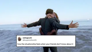 Natalie Portman and Christian Bale "Situationship" Beach Scene meme card, common rarity