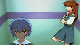 Neon Genesis Evangelion Elevator Scene meme card, common rarity