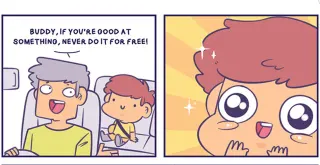 Never Do It For Free meme card, common rarity