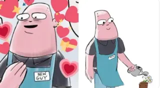New Guy meme card, epic rarity