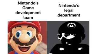 Carte meme Nintendo Filing Lawsuits, rareté commune
