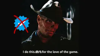 No Blue Check, No Promo, Just Doing It For the Love of the Game meme card, common rarity
