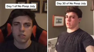 No Poop July meme card, common rarity