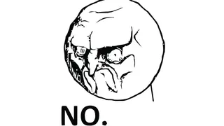 NO. Rage Face meme card, epic rarity