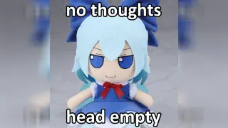 No Thoughts Head Empty meme card, rare rarity