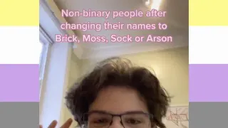 Nonbinary Names Be Like "Sock" meme card, common rarity