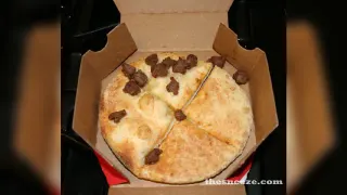 None Pizza With Left Beef meme card, epic rarity