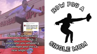 Now You A Single Mom meme card, common rarity