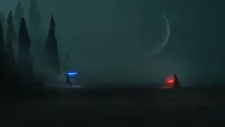 Obi-Wan vs. Vader meme card, common rarity