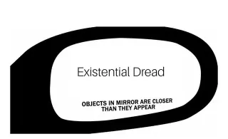 Carte meme Objects In The Mirror Are Closer Than They Appear, rareté commune