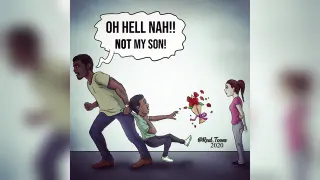 Oh Hell Nah!! Not My Son! meme card, rare rarity