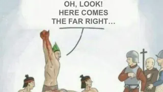 Oh, Look! Here Comes the Far Right meme card, common rarity