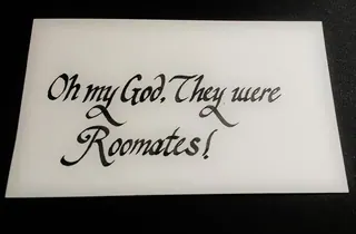 Oh My God, They Were Roommates meme card, rare rarity