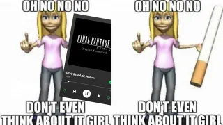 Carte meme Oh No No No, Don’t Even Think About It Girl, rareté commune