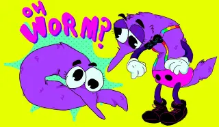 Oh, Worm? meme card, rare rarity