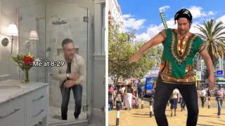 White Guy Dancing To Afrobeat Music meme card, common rarity