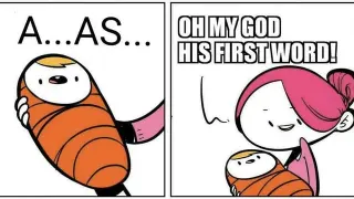 OMG His First Word meme card, common rarity