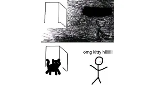 OMG X Hi!!! meme card, rare rarity