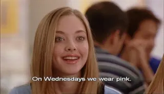 Carte meme On Wednesdays We Wear Pink, rareté commune
