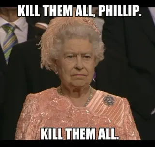 One Is Not Amused meme card, rare rarity