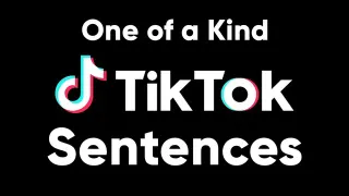 Carte meme One Of A Kind TikTok Sentences, rareté commune