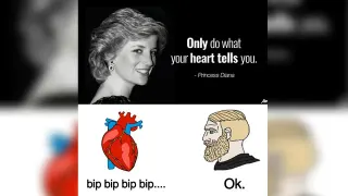 Only Do What Your Heart Tells You meme card, common rarity