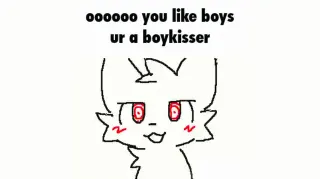 Oooooo You Like Boys Ur A Boykisser meme card, epic rarity