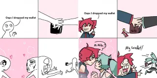 Oops I Dropped My Wallet meme card, common rarity