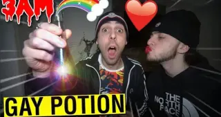 Ordering Gay Potion From the Dark Web at 3AM meme card, common rarity