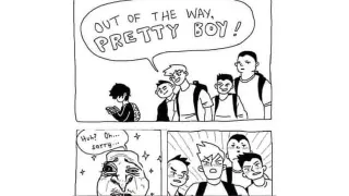 Out Of The Way, Pretty Boy! meme card, common rarity
