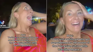 Overwhelmed by the Power of the Polynesian Culture While Watching "Moana 2" meme card, common rarity