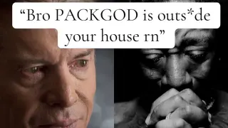 Packgod Humble Him / Packgod Outside meme card, common rarity