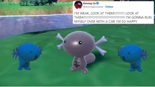 Carte meme Paldean Wooper, rareté commune