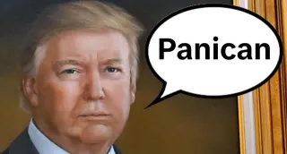 Panican meme card, common rarity