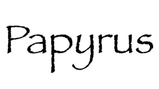 Carte meme Papyrus (Police), rareté rare
