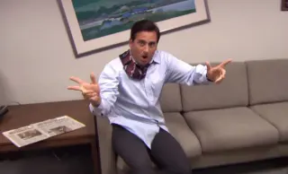 Parkour! (The Office) meme card, rare rarity