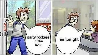 Party Rockers In The Hou Se Tonight meme card, rare rarity